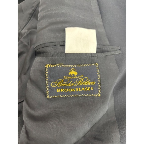Brooks Brothers Mens 42R Black Wool Blend Sport Coat Blazer Jacket Brooksease - Picture 3 of 11